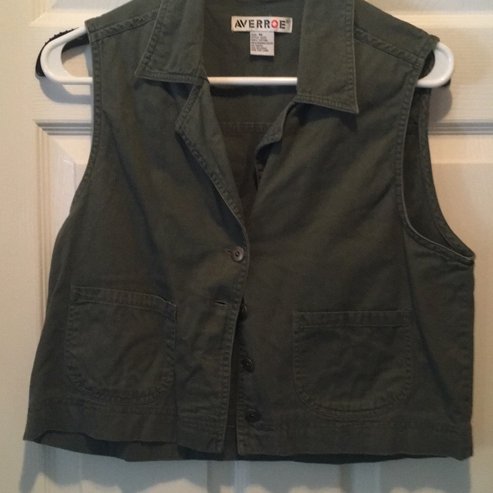 Averroe green vest,women’s size med